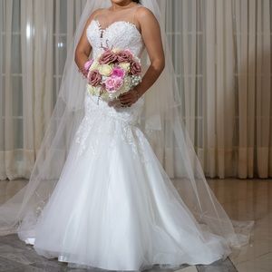 Beautiful Designer Fit and Flare Wedding Gown